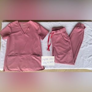 Figs Scrub Set Women’s Chalk Pink